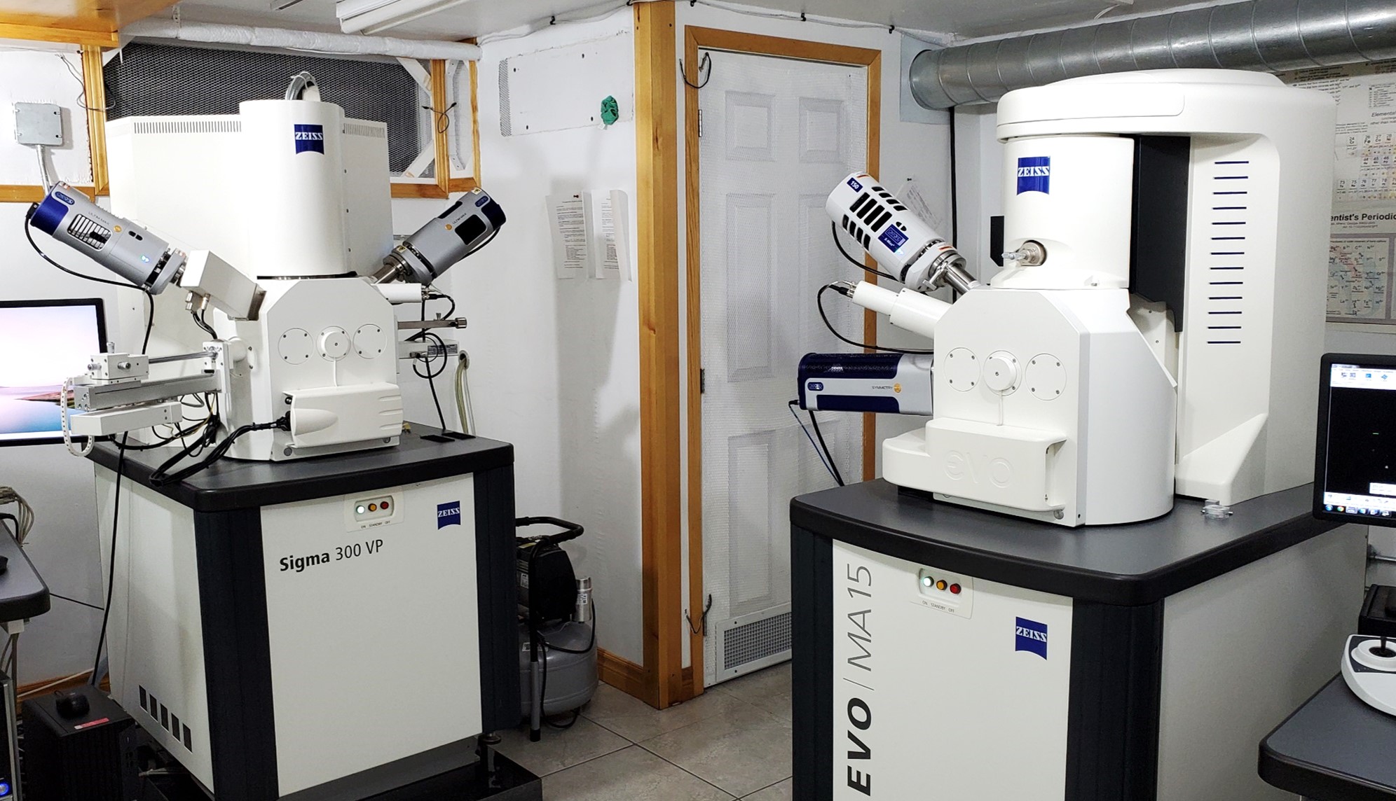 Purchased its second SEM, a field-emission SEM (on the left)